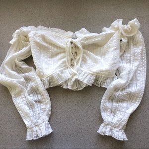 NWT - off shoulder white Top